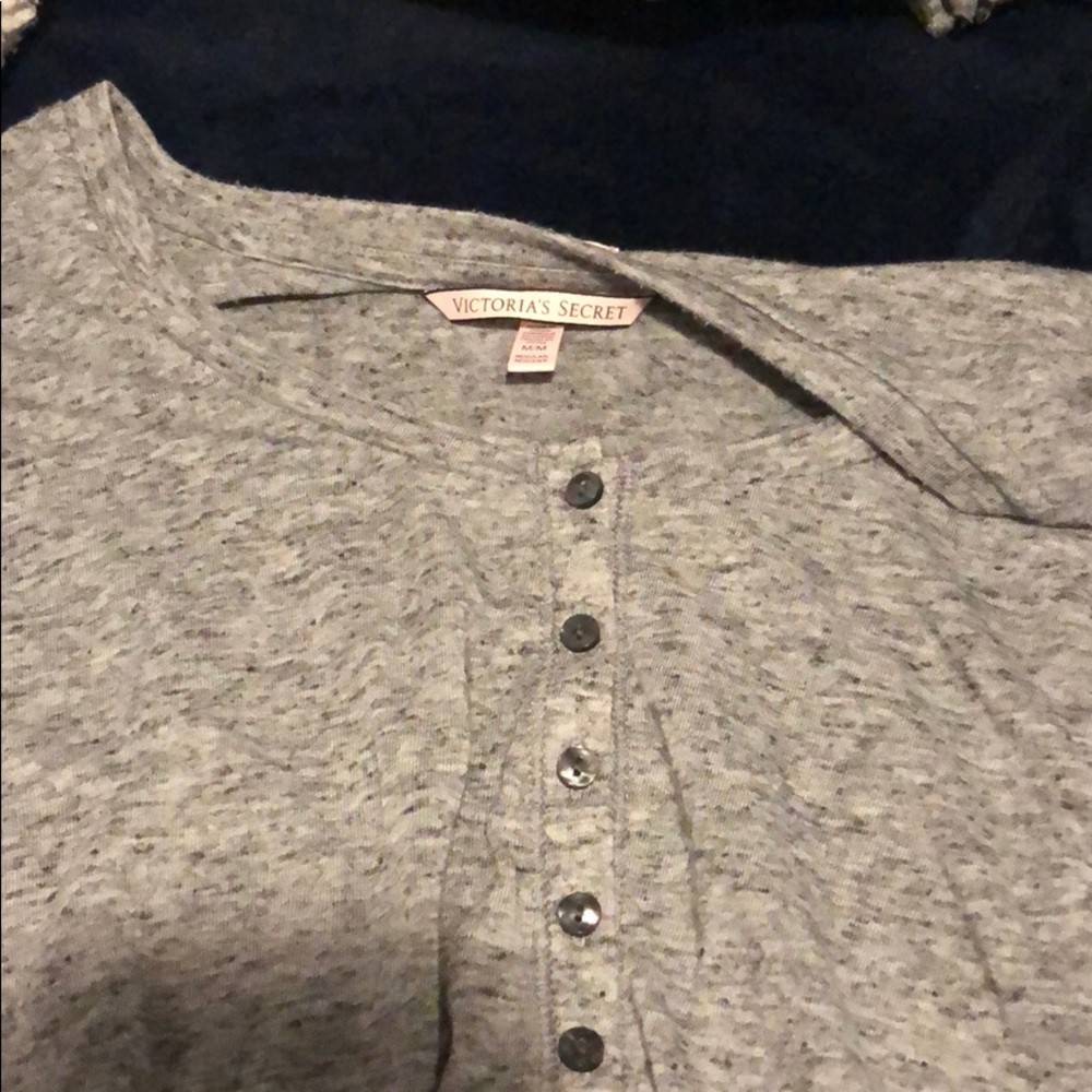 Victoria’s Secret long sleeve grey 3 buttons